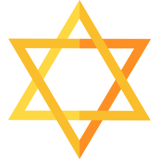 judaïsme Basic Straight Flat Icône