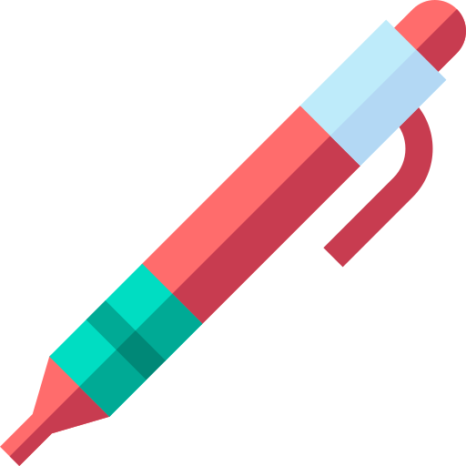 pen Basic Straight Flat icoon