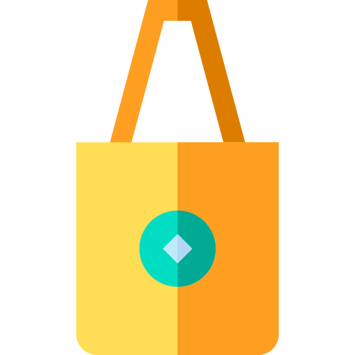torba na zakupy Basic Straight Flat ikona