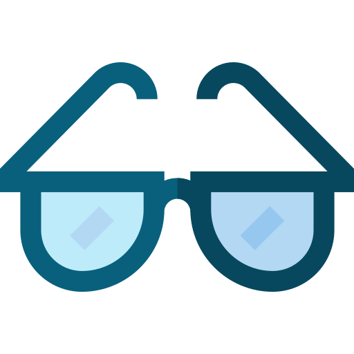 Sunglasses Basic Straight Flat icon
