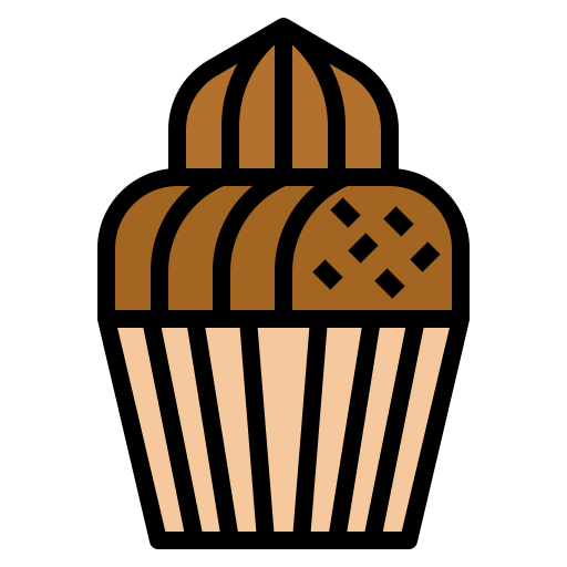 Cup cake Ultimatearm Lineal Color icon