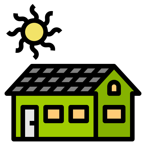 casa verde Ultimatearm Lineal Color icono