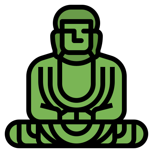 estatua de buda Ultimatearm Lineal Color icono