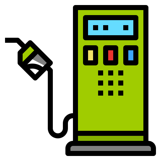 Gas pump Ultimatearm Lineal Color icon
