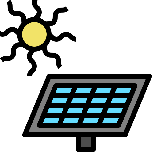 zonnepaneel Ultimatearm Lineal Color icoon