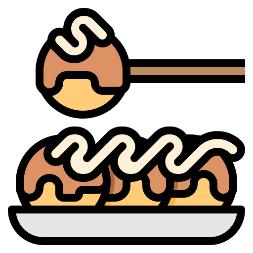 takoyaki Ultimatearm Lineal Color icoon