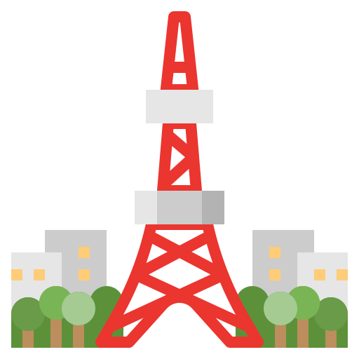 wieża tokyo Ultimatearm Flat ikona