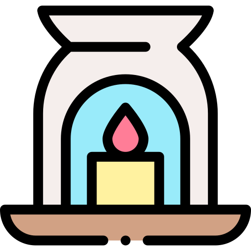 Aromatic candle Detailed Rounded Lineal color icon