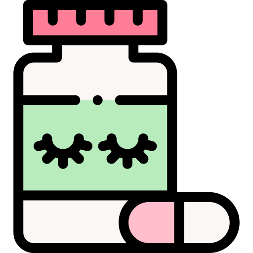 pílulas para dormir Detailed Rounded Lineal color Ícone