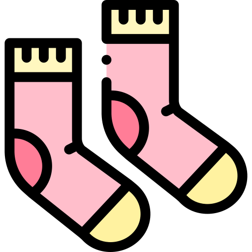 Socks Detailed Rounded Lineal color icon