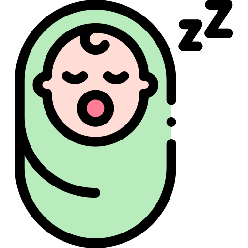 Sleeping baby Detailed Rounded Lineal color icon