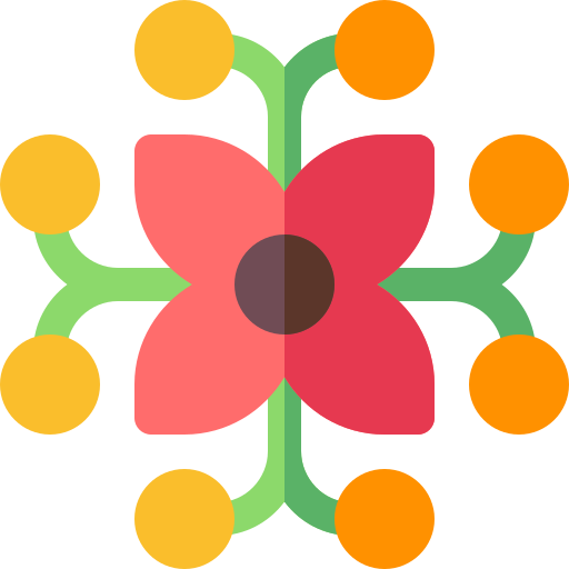 bloemdessin Basic Rounded Flat icoon