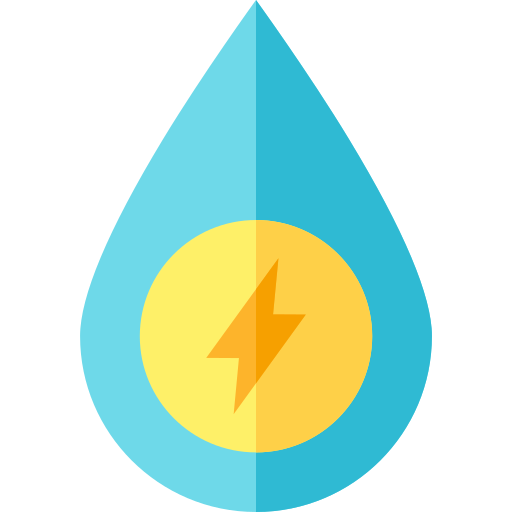 energia wody Basic Straight Flat ikona