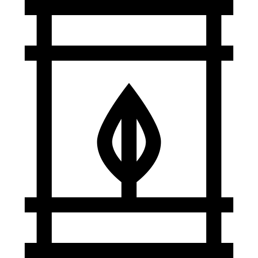 eco-brandstof Basic Straight Lineal icoon