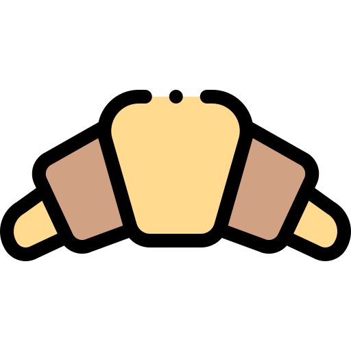 クロワッサン Detailed Rounded Lineal color icon