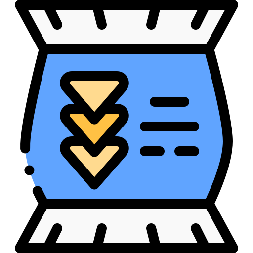 감자 칩 Detailed Rounded Lineal color icon