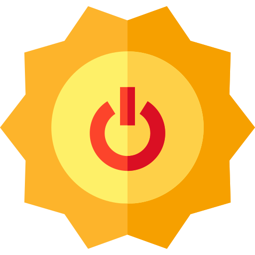Solar energy Basic Straight Flat icon