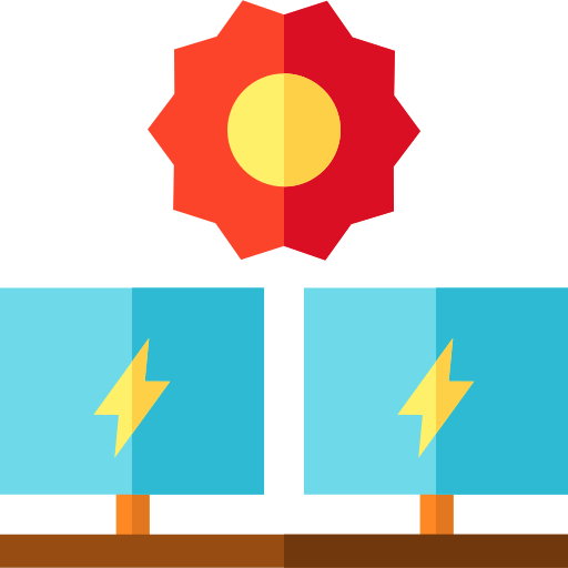 태양 에너지 Basic Straight Flat icon