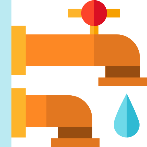 Water pipe Basic Straight Flat icon