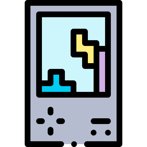 tetris Detailed Rounded Lineal color icon