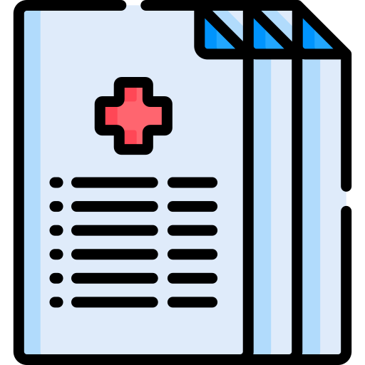 Medical file Special Lineal color icon