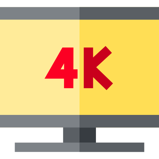 4k Basic Straight Flat icon