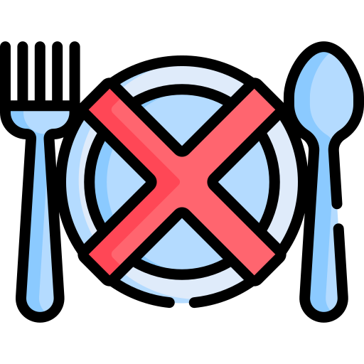 bez jedzenia Special Lineal color ikona