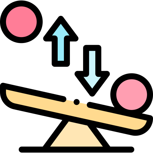 시소 Detailed Rounded Lineal color icon