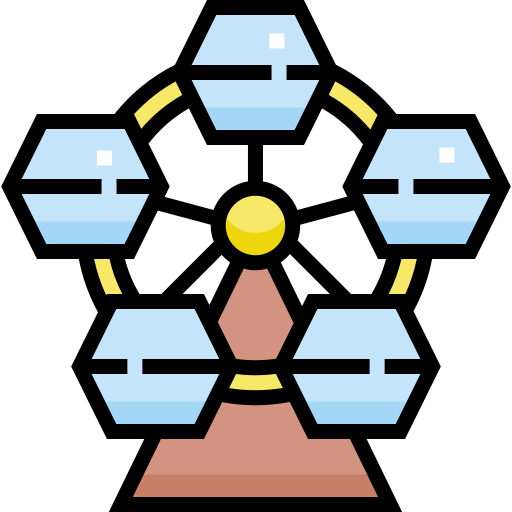 carrusel Detailed Straight Lineal color icono