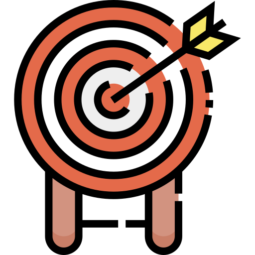 Dartboard Detailed Straight Lineal color icon