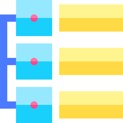 netzwerk Basic Straight Flat icon