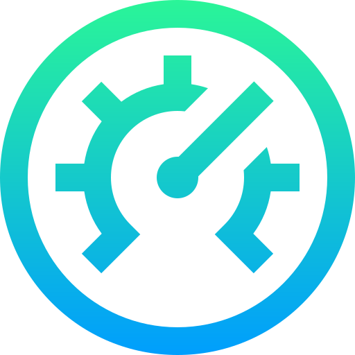 tachometer Super Basic Straight Gradient icon