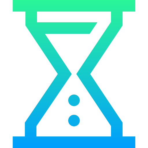 Hourglass Super Basic Straight Gradient icon