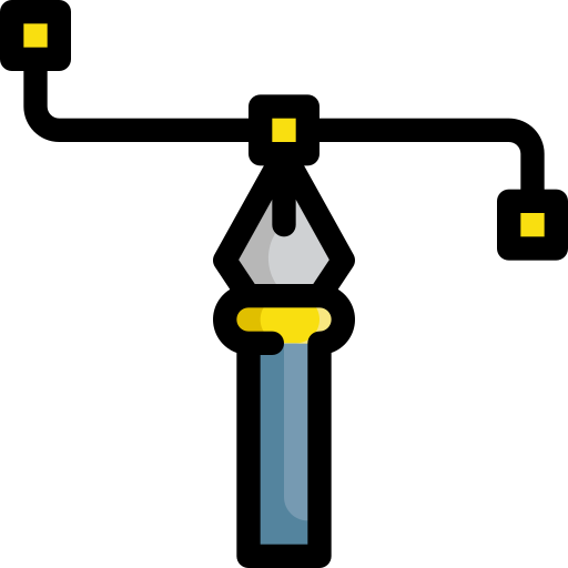 Pen tool Generic Outline Color icon