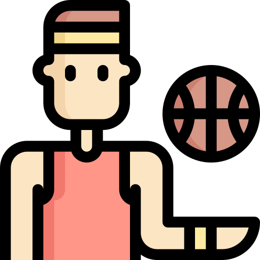 joueur de basketball Generic Outline Color Icône