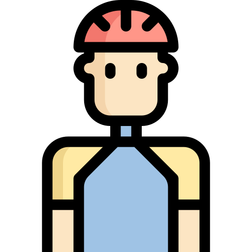 Biker Generic Outline Color icon