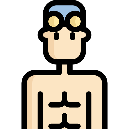 nadador Generic Outline Color icono