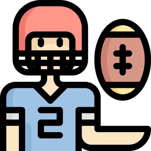 rugby spieler Generic Outline Color icon