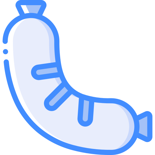 Sausage Basic Miscellany Blue icon