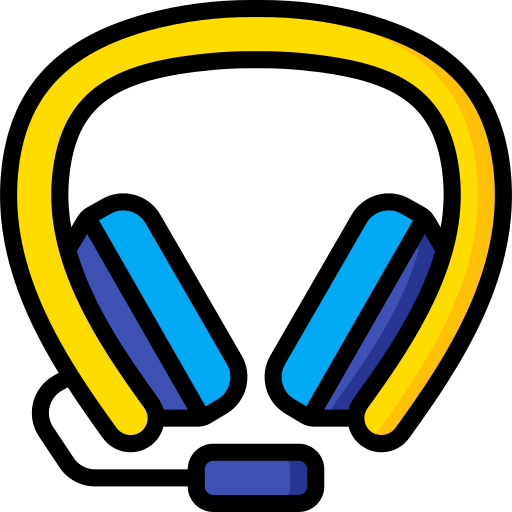 Headphones Basic Miscellany Lineal Color icon