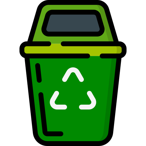 tacho de reciclaje Basic Miscellany Lineal Color icono