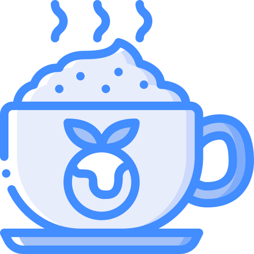 Hot drink Basic Miscellany Blue icon