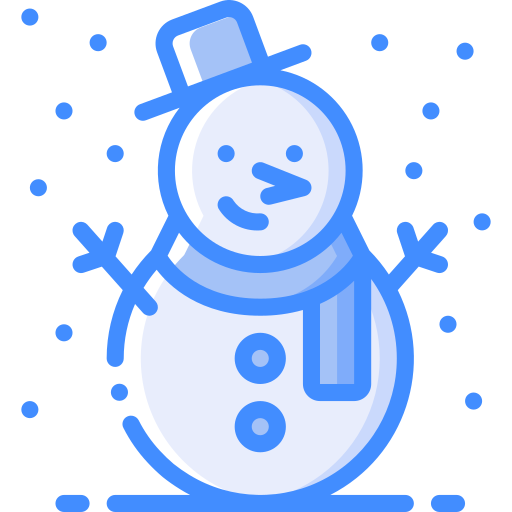 Snowing Basic Miscellany Blue icon