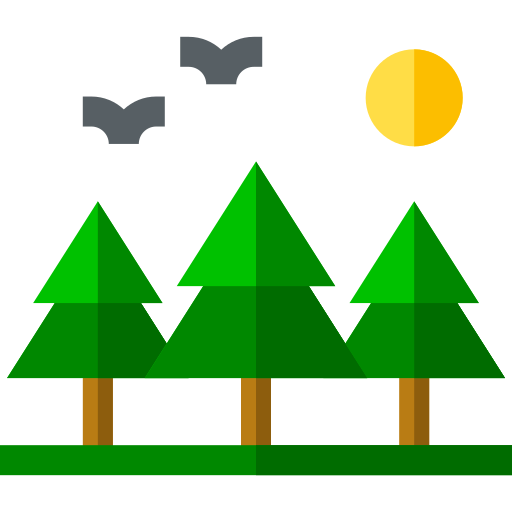 Forest Basic Straight Flat icon