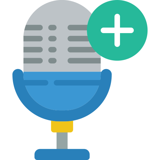 mikrofon Basic Miscellany Flat ikona