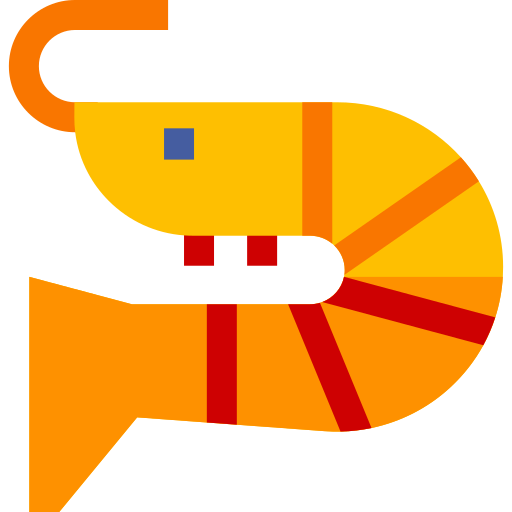 camarón Basic Straight Flat icono