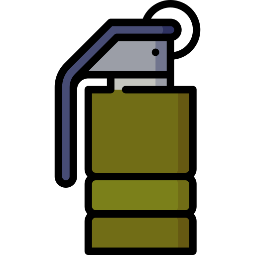 Hand grenade Special Lineal color icon