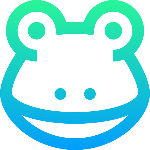 Frog Super Basic Straight Gradient icon