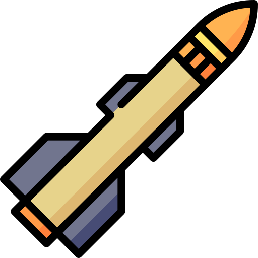 Ракета Special Lineal color иконка