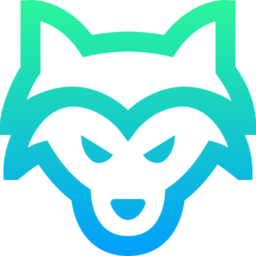 Wolf Super Basic Straight Gradient icon